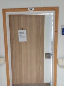 NPO sign before my kidney transplant journey at PKLI hospital